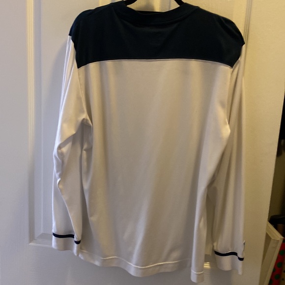 A Nike NCAA Penn State long sleeve air knit tee in navy and white. - Picture 7 of 9